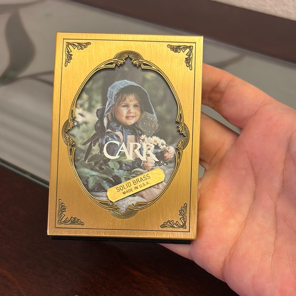CARR & CO INC. Solid Brass Picture Frame